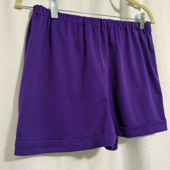 Vintage 60's Lou Ette Purple Keyhole Open Front Maxi with Micro Shorts Size M - Picture 13 of 15